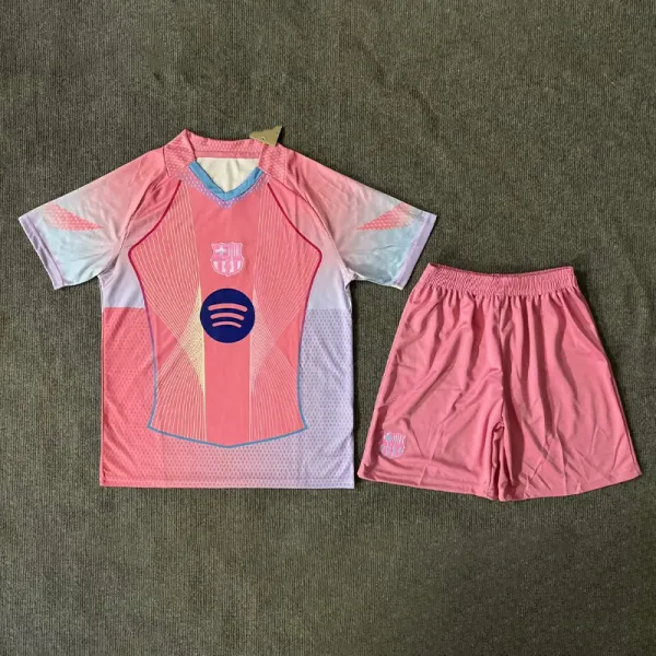 FC Barcelona x Spotify Third Kit Pink Gradient Jersey and Shorts Set - 1