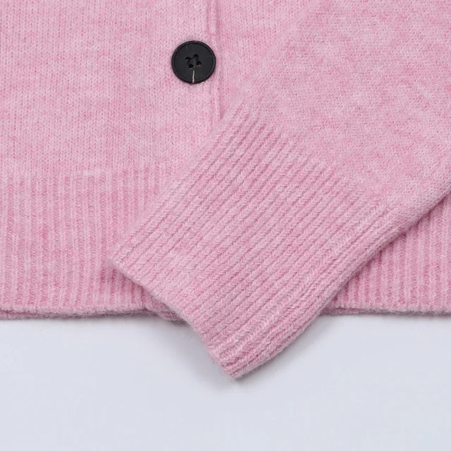 Mardi Mercredi Knitwear Daisy-Embroidered V-Neck Cardigan product detail image 7