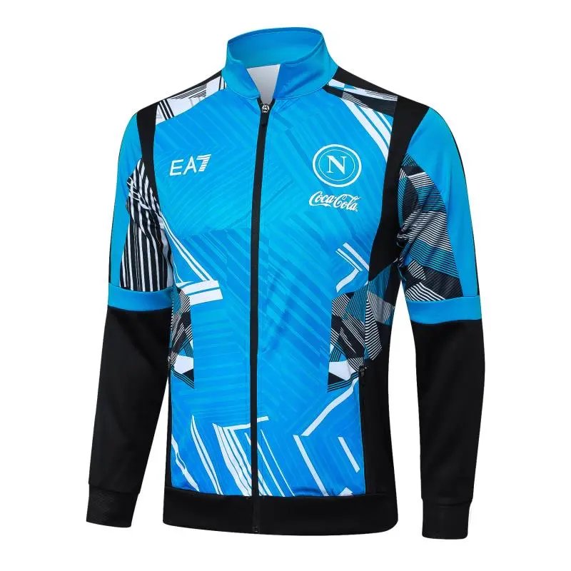 CBF x Artist Collaboration Christ the Redeemer Graphic Track Jacket Blue Outerwear - 12