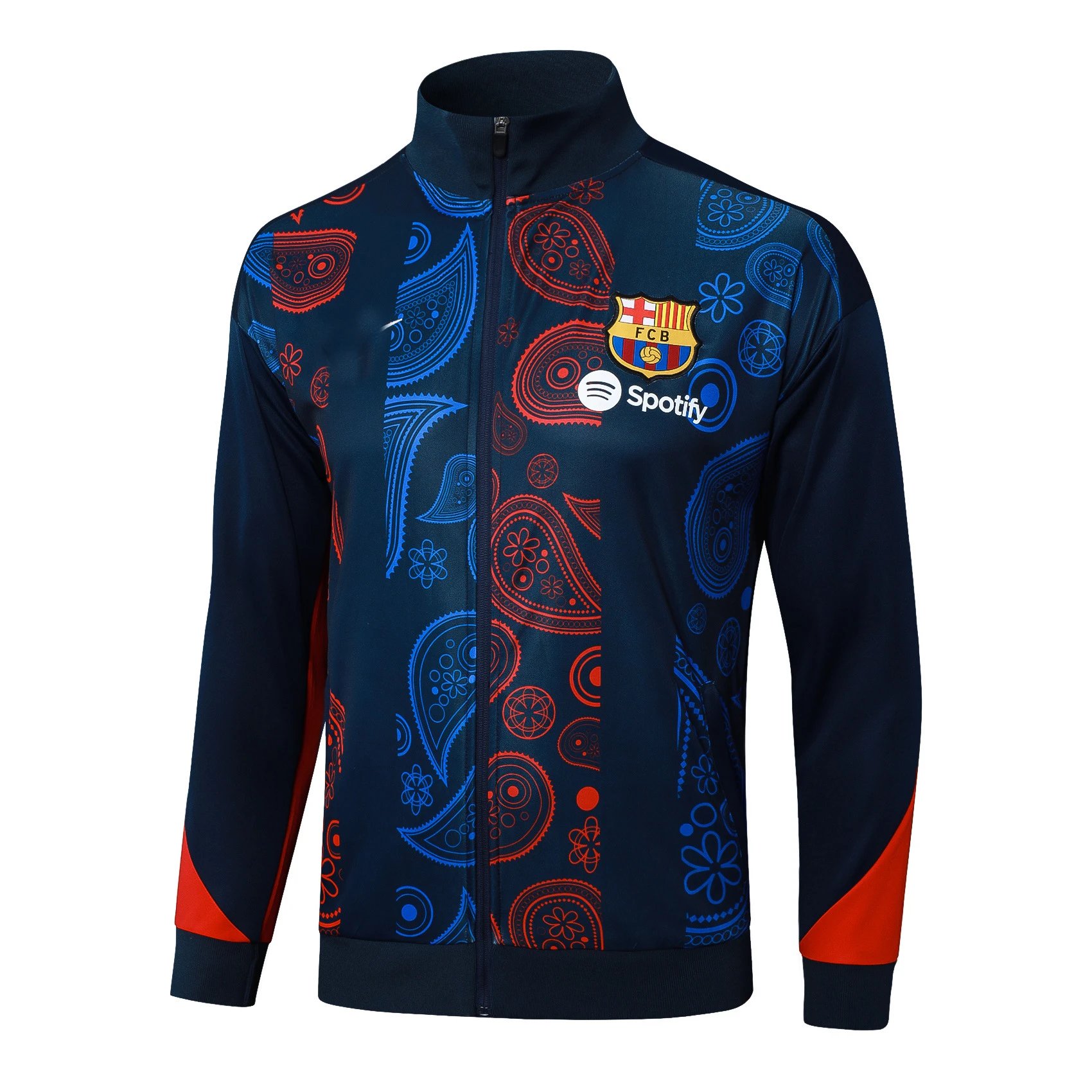 CBF x Artist Collaboration Christ the Redeemer Graphic Track Jacket Blue Outerwear - 27