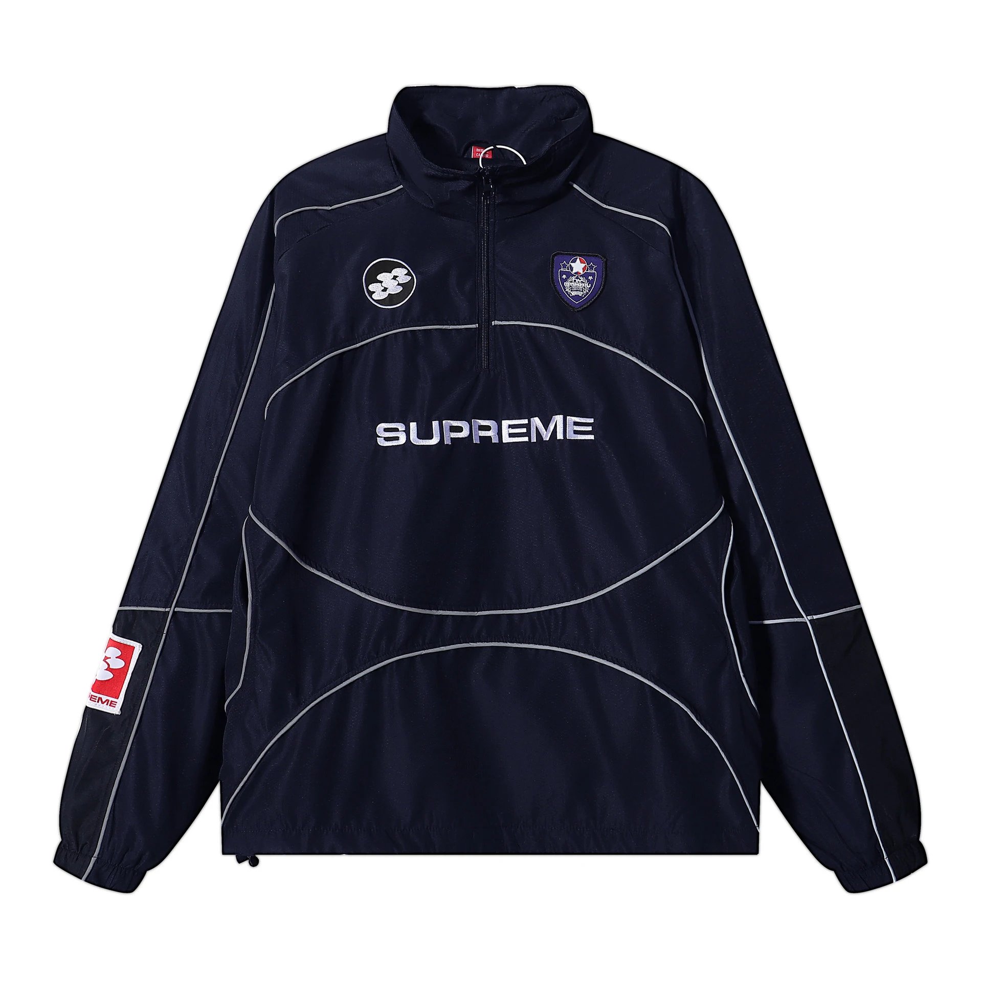 Supreme Jackets Ducati Racing Zip-Up Jacket — E2605 Navy Reflective