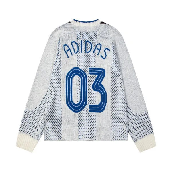 Adidas Originals Knit Sweater White Blue - 5