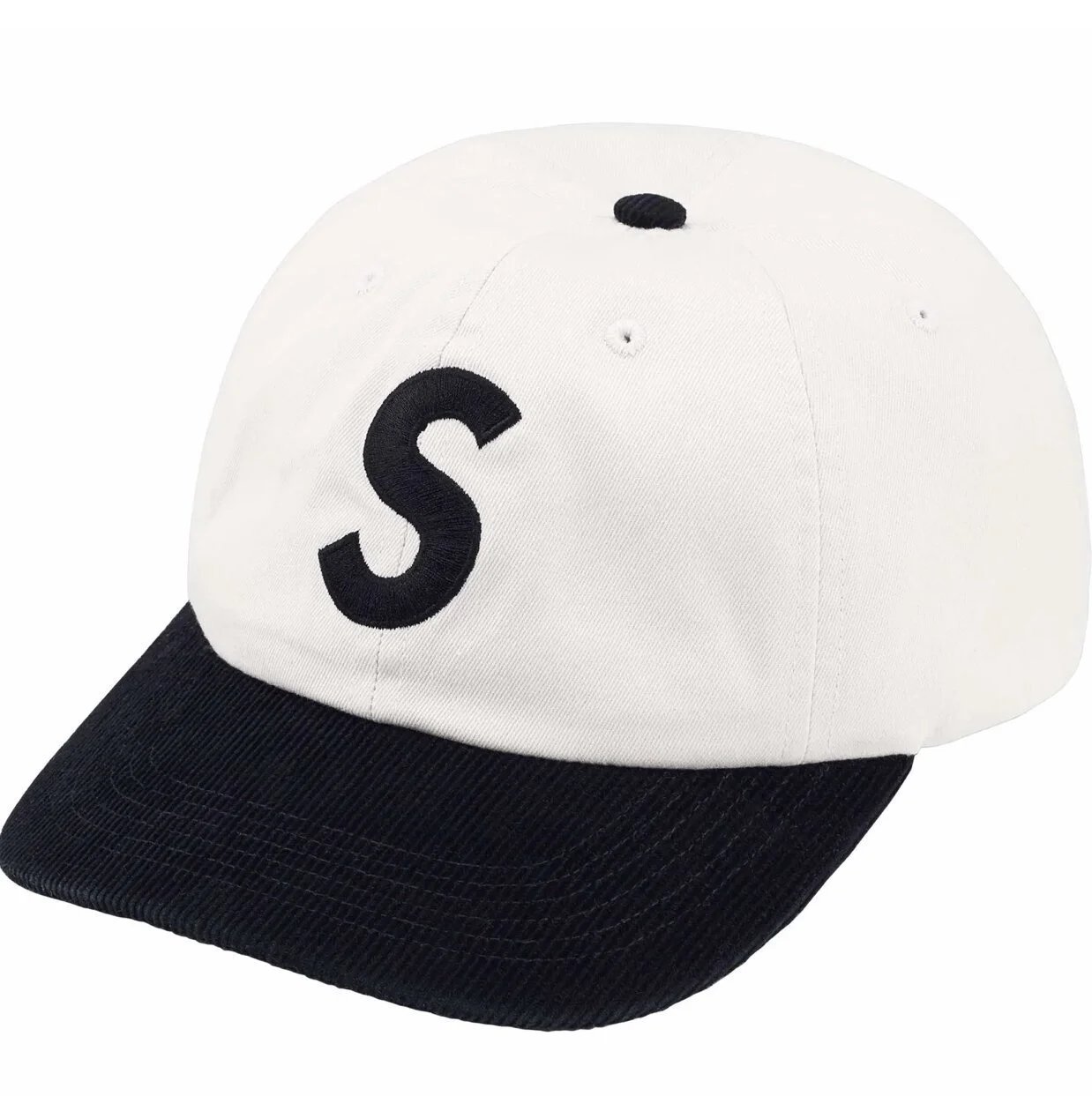 Supreme Hats Five-Panel Camp Cap — H022 white