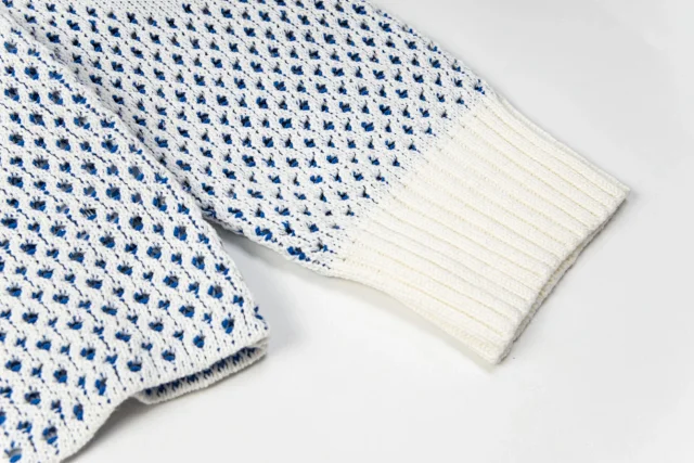Adidas Knitwear Crew-neck knit sweater with three-stripe sleeves and logo graphic product detail image 11