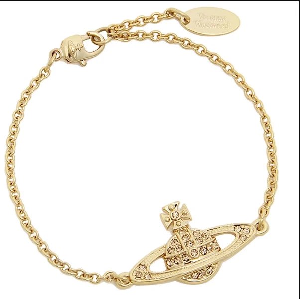 Unbranded Jewelry Orb and Cross Pendant Necklace — Saturn Bracelet (Gold)