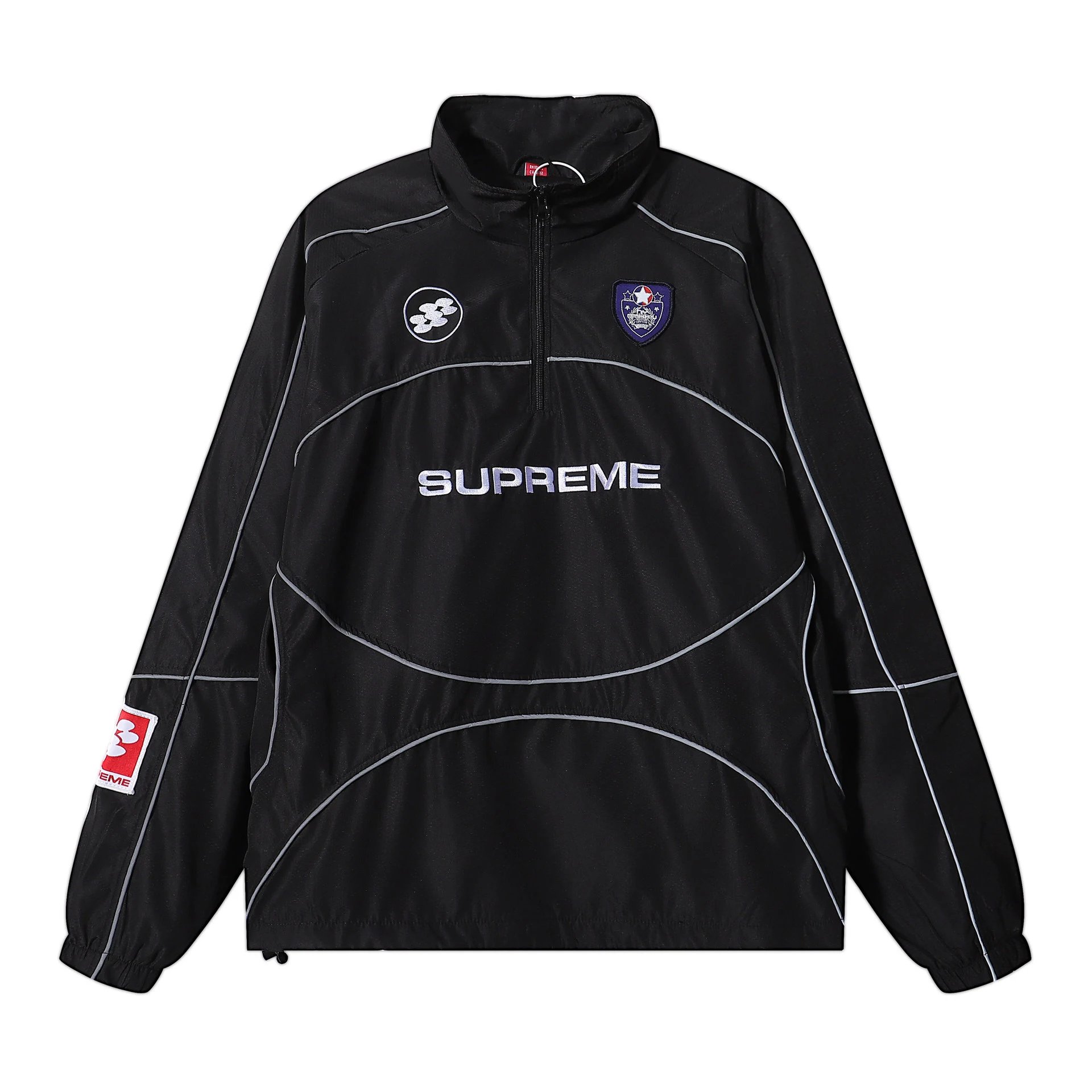 Supreme Jackets Ducati Racing Zip-Up Jacket — E2605 Black Reflective