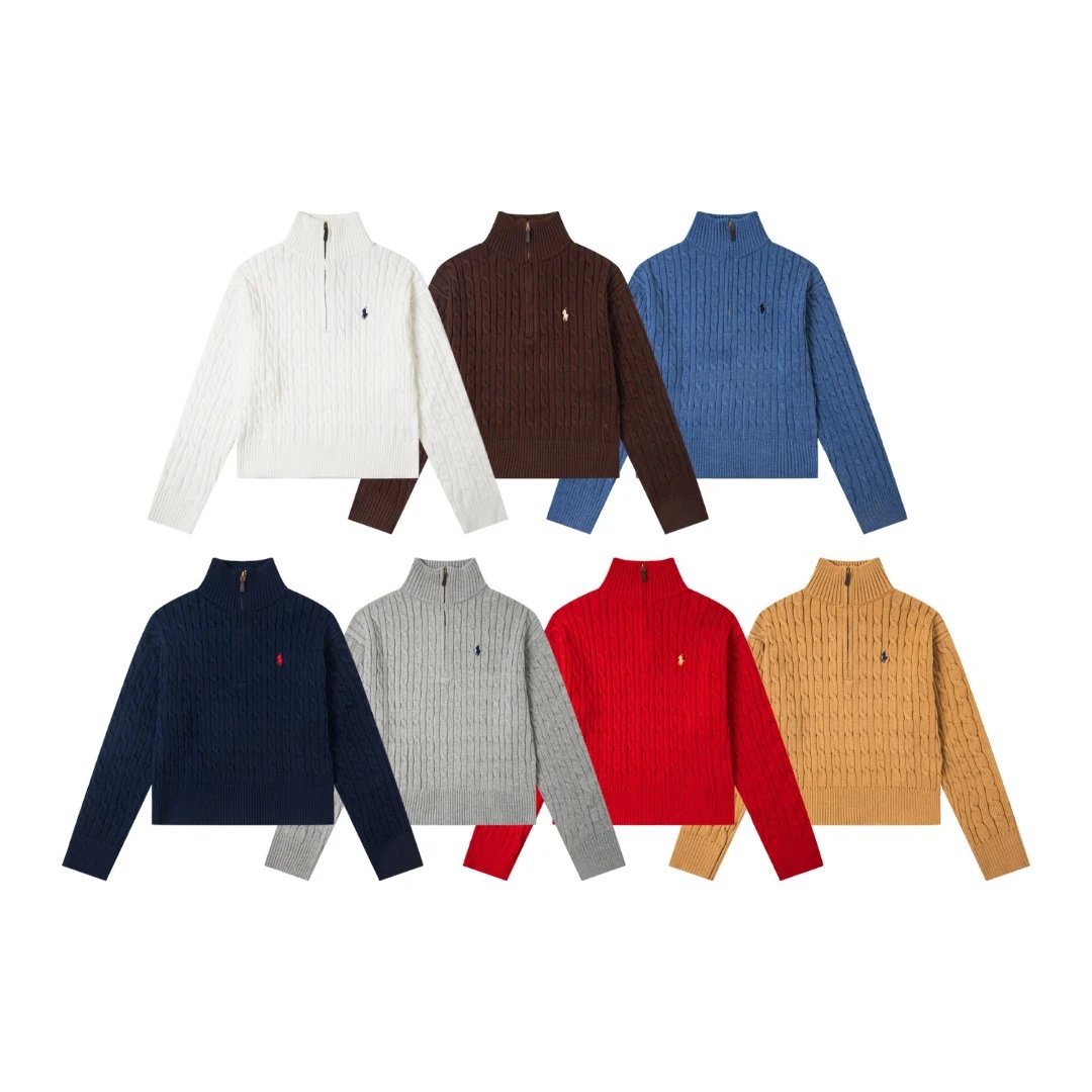 Ralph Lauren Cable Knit Half-Z