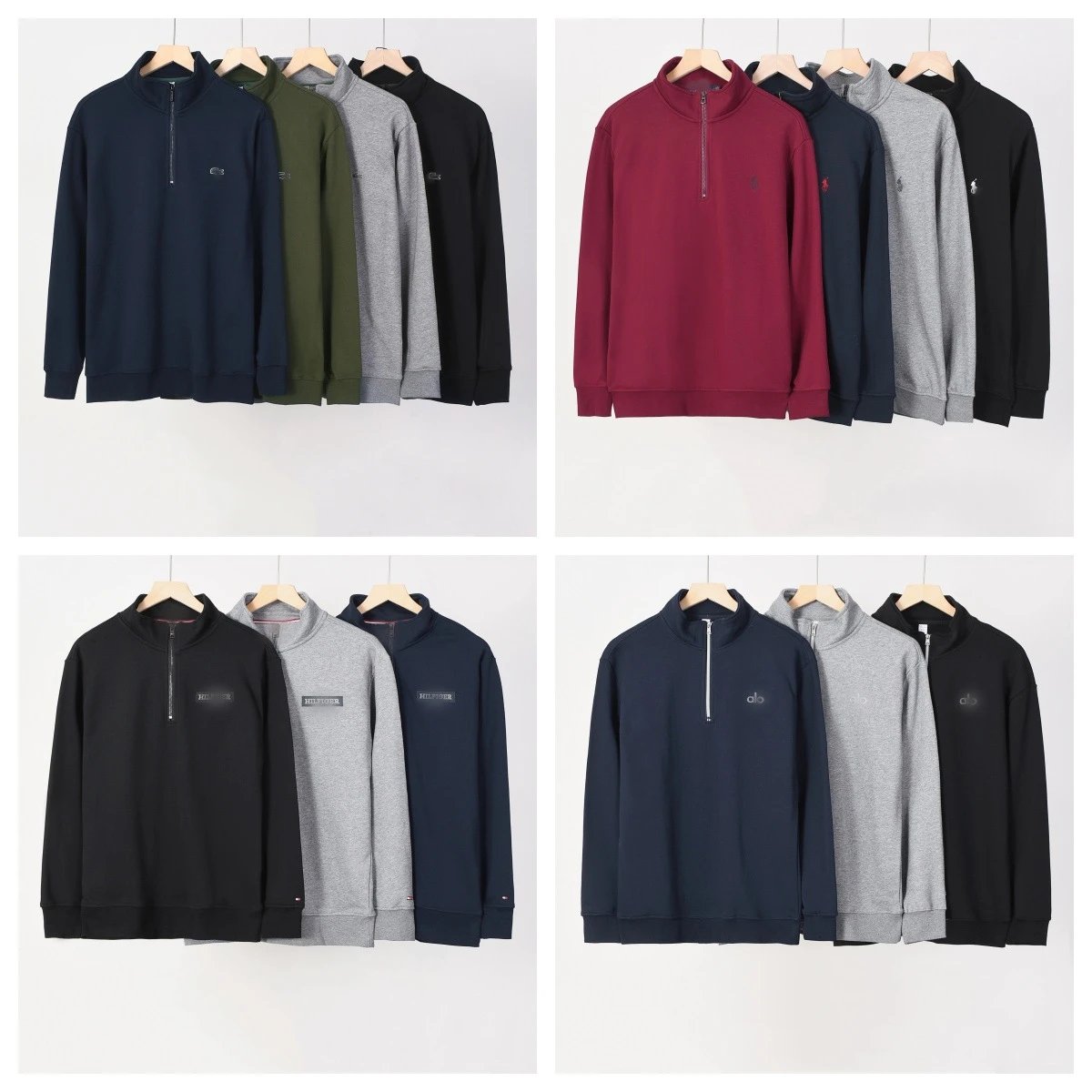 Lacoste Navy Half-Zip Sweatshirt