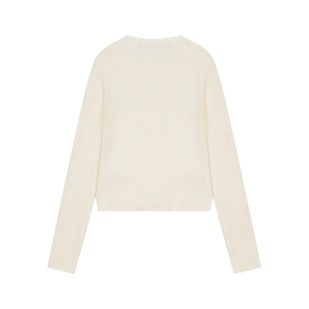 Calvin Klein Jeans Knitwear Ribbed button-front cardigan with CK logo image 3