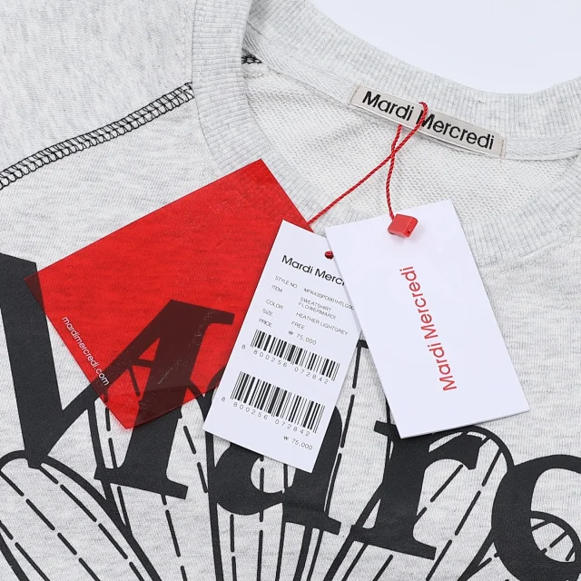 Mardi Mercredi Hoodies & Sweatshirts Cropped Daisy Print Crewneck Sweatshirt product detail image 5