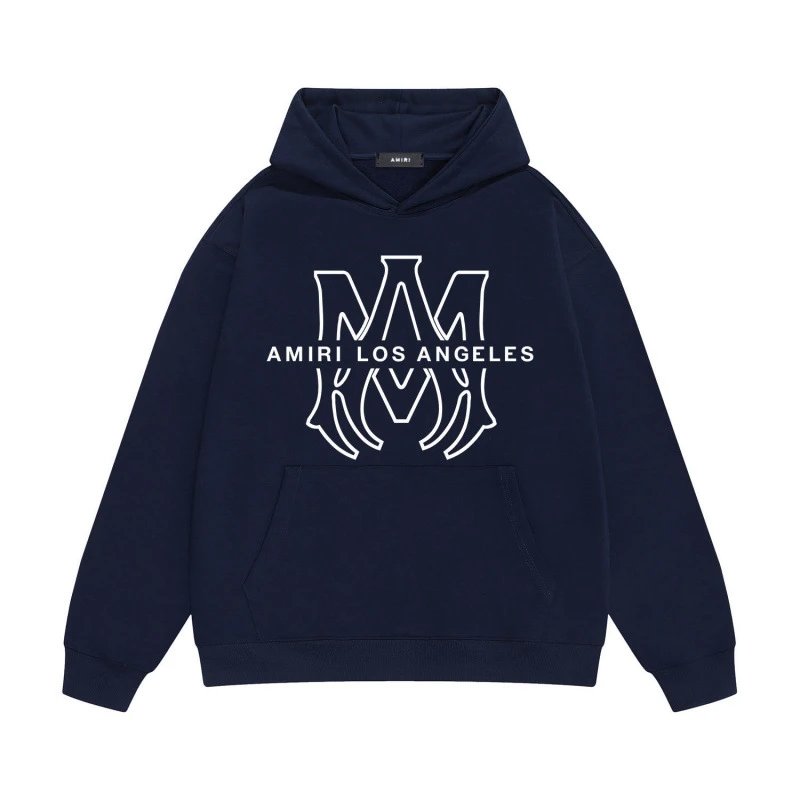 Navy blue with white lettering