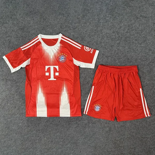 FC Bayern Munich Home Kit Red/White Jersey and Shorts - 1