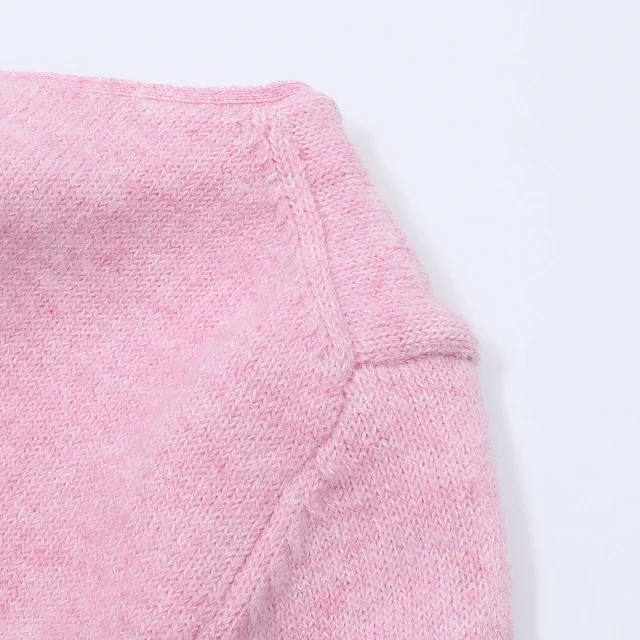 Mardi Mercredi Knitwear Daisy-Embroidered V-Neck Cardigan product detail image 6