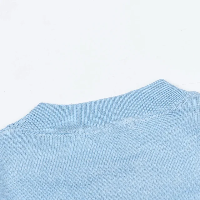 Mardi Mercredi Knitwear Daisy Embroidered Short-Sleeve Knit Top product detail image 20