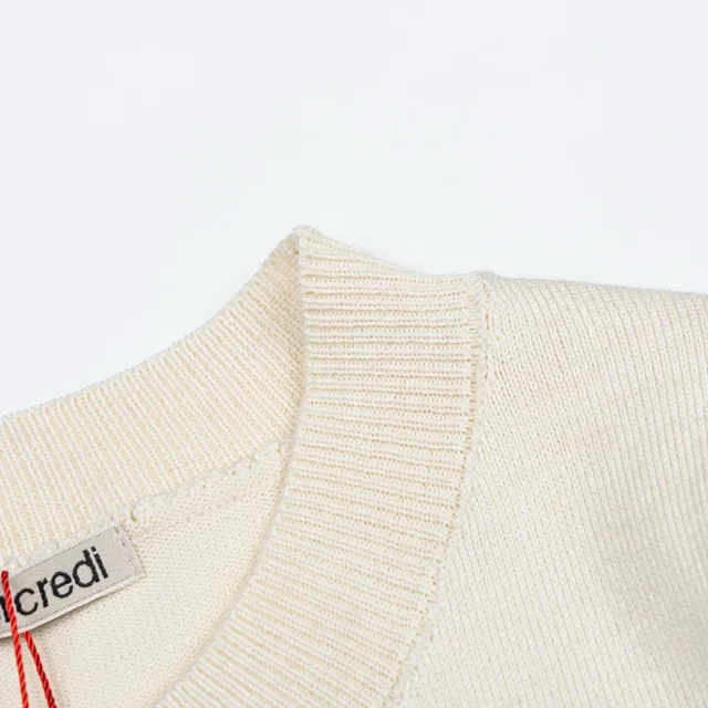 Mardi Mercredi Knitwear Daisy Embroidered Short-Sleeve Knit Top product detail image 9