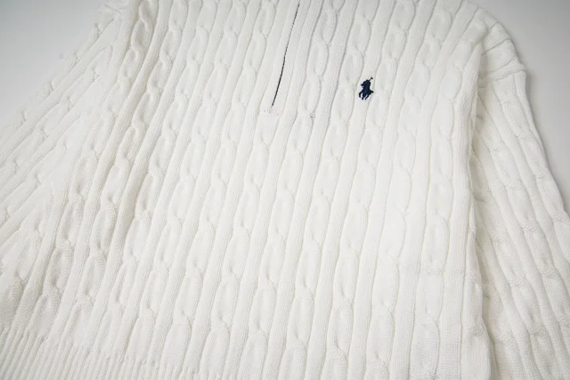 Polo Ralph Lauren Knitwear Cable-Knit Quarter-Zip Sweater product detail image 7
