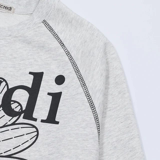 Mardi Mercredi Hoodies & Sweatshirts Cropped Daisy Print Crewneck Sweatshirt product detail image 7