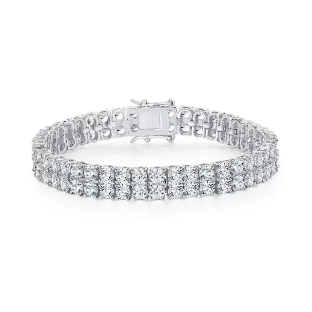 Unbranded Jewelry Round Crystal Tennis Bracelet product detail image 5