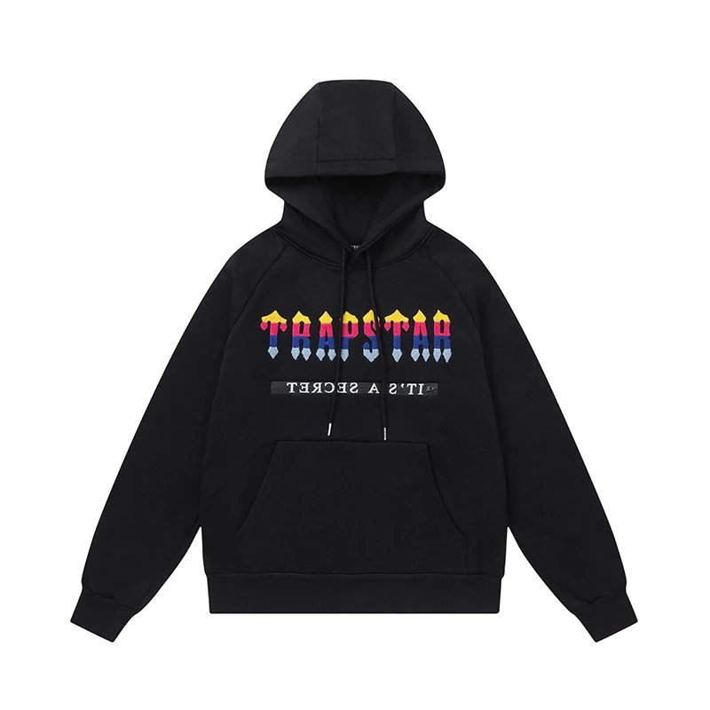 Trapstar Tracksuits Hooded tracksuit with embroidered rocket logo — 8852 Sweat Black