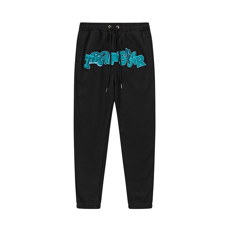 Trapstar Tracksuits Hooded tracksuit with embroidered rocket logo — 8849 pants black