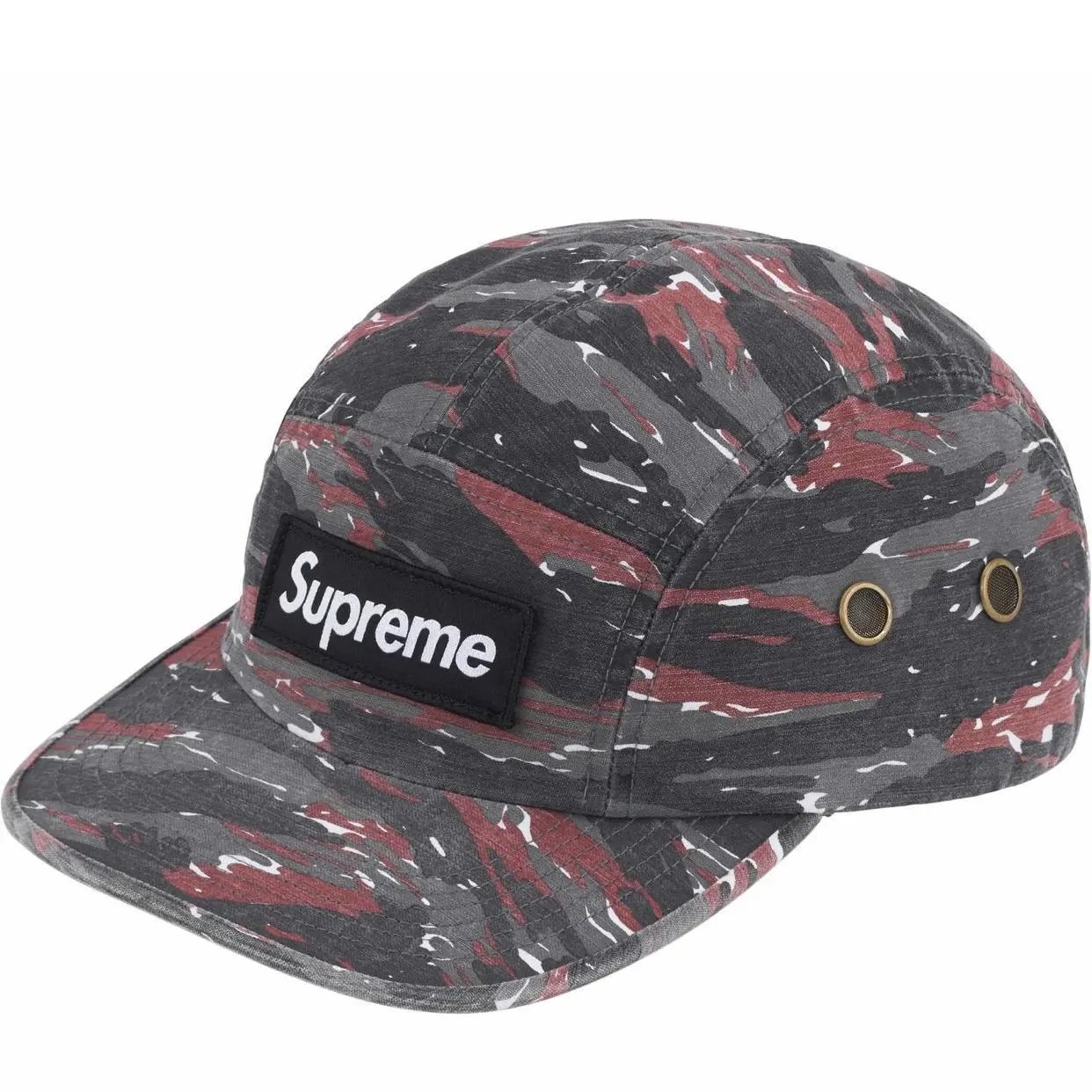 Supreme Hats Five-Panel Camp Cap — H024 Red Camouflage