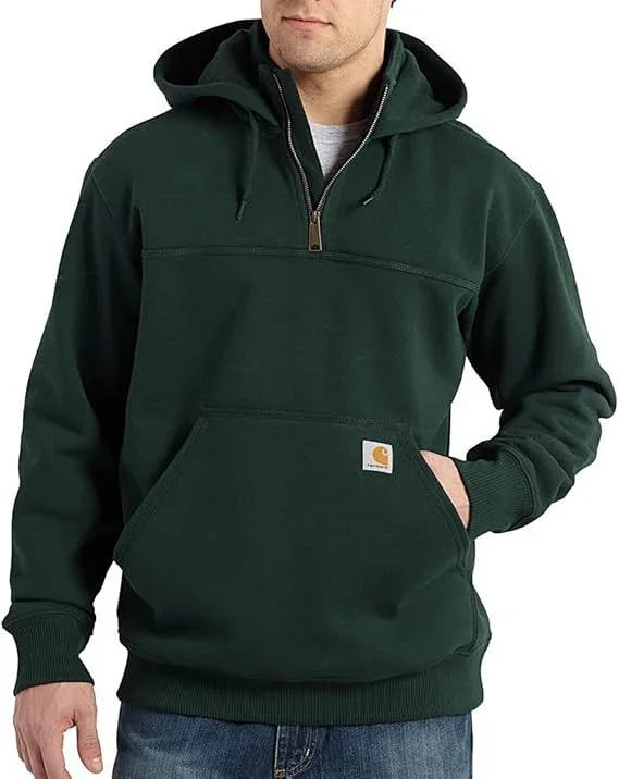 Carhartt Hoodies & Sweatshirts Rain Defender quarter-zip hooded sweatshirt with kangaroo pocket product detail image 2