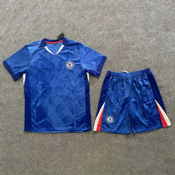 Chelsea FC 2023-24 Third Kit Blue Multicolor Jersey Set - 1