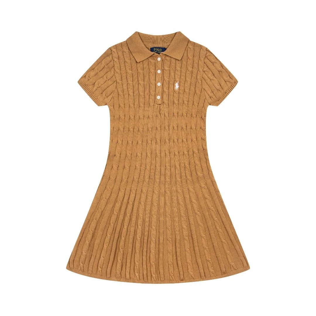 Polo Ralph Lauren Dresses Cable-Knit Dress — Khaki