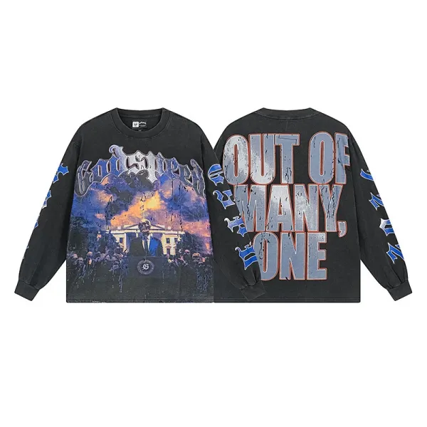 Godspeed You! Black Emperor x Out Of Many, One Long Sleeve Graphic Tee - 1