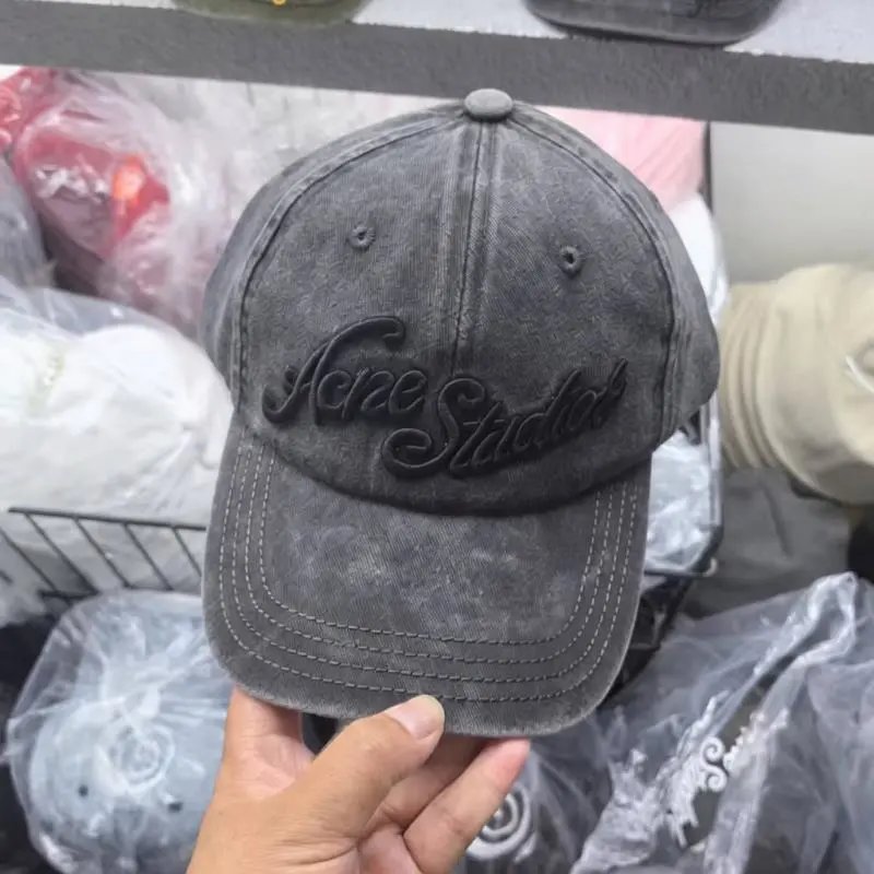 Acne Studios Hats Embroidered Logo Baseball Cap image 1