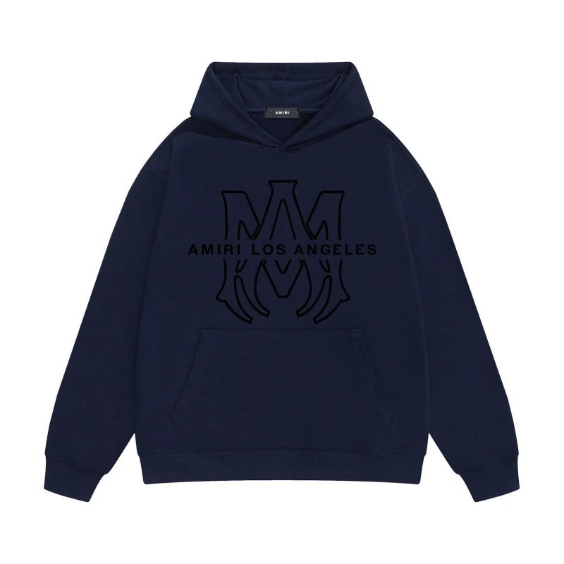 Navy blue with black text