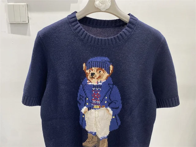 Polo Ralph Lauren Knitwear Crewneck knit sweater with bear or flag motif product detail image 20