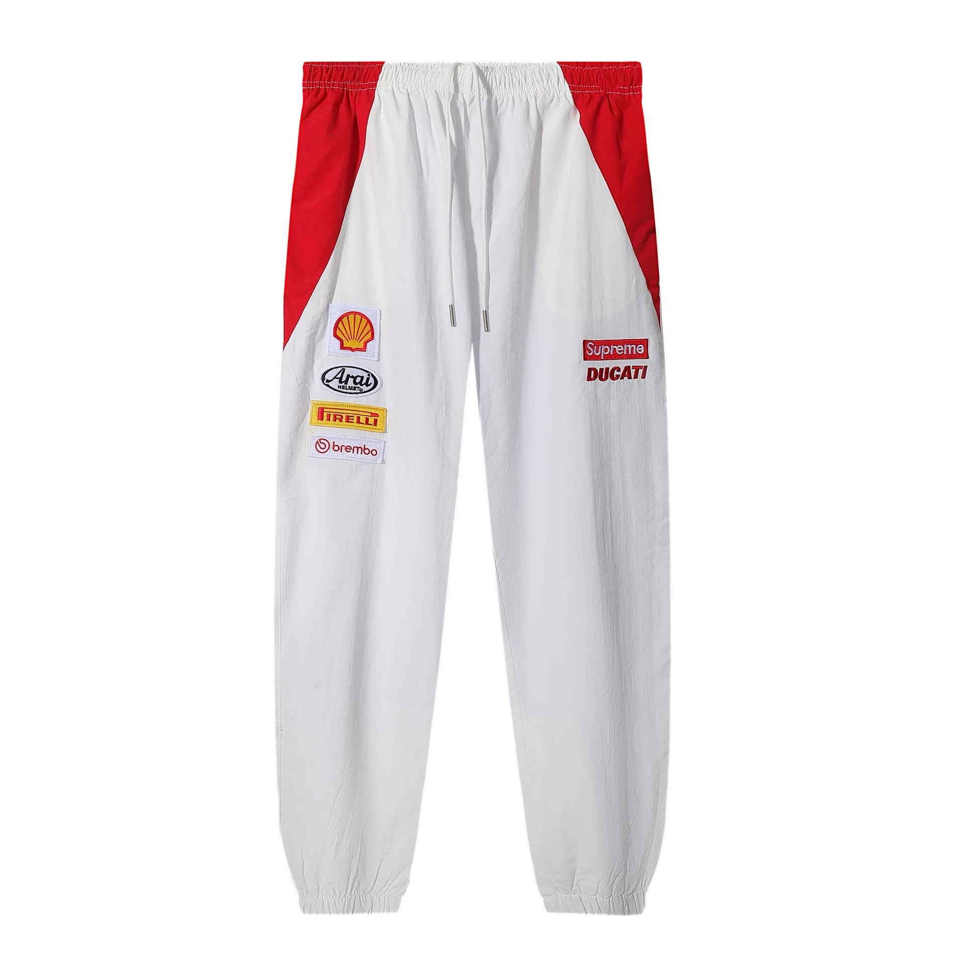 Supreme Jackets Ducati Racing Zip-Up Jacket — E2604 White Long Pants