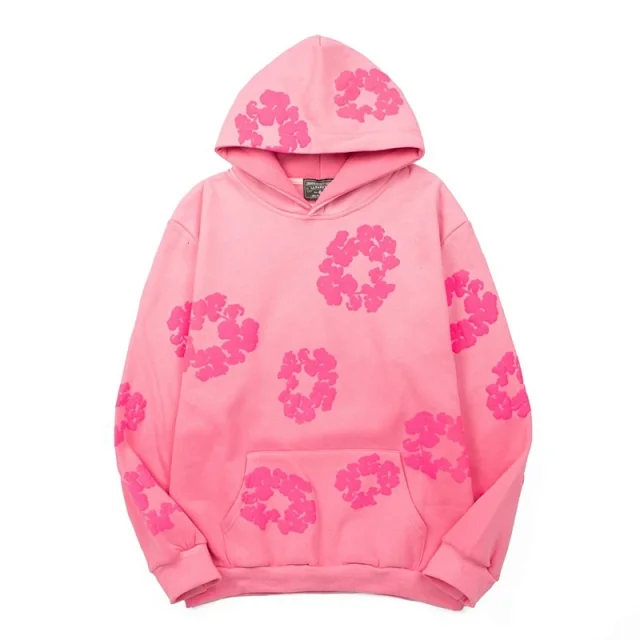 Unbranded Matching Sets Hoodie and jogger set with floral motifs product detail image 5
