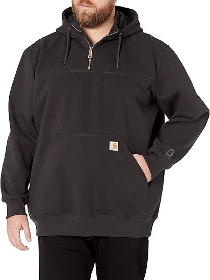 Carhartt Work In Progress Half-Zip Hoodie Light Blue - 4