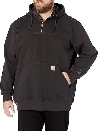 Carhartt Hoodies & Sweatshirts Rain Defender quarter-zip hooded sweatshirt with kangaroo pocket product detail image 3