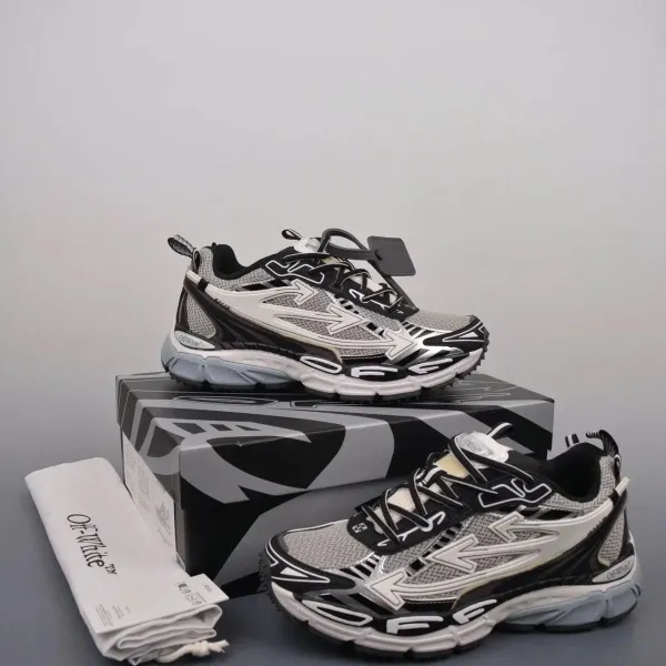Off-White x Nike ZoomX Vista Lite Black / White / Gray Sneakers Chunky Sneakers - 3