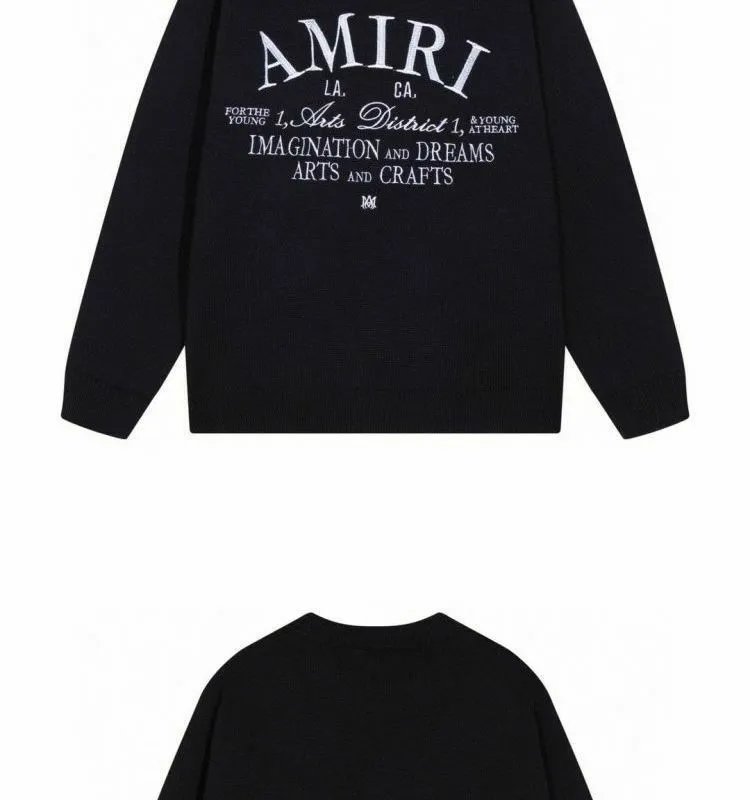 Amiri 3D Logo Knit Sweater White Red - 14