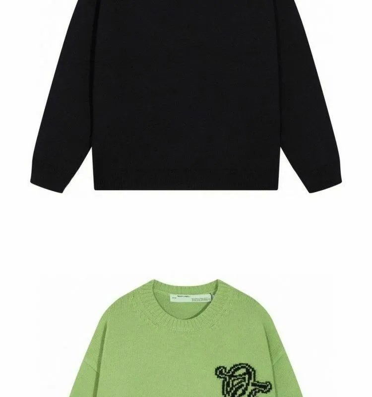 Amiri 3D Logo Knit Sweater White Red - 15