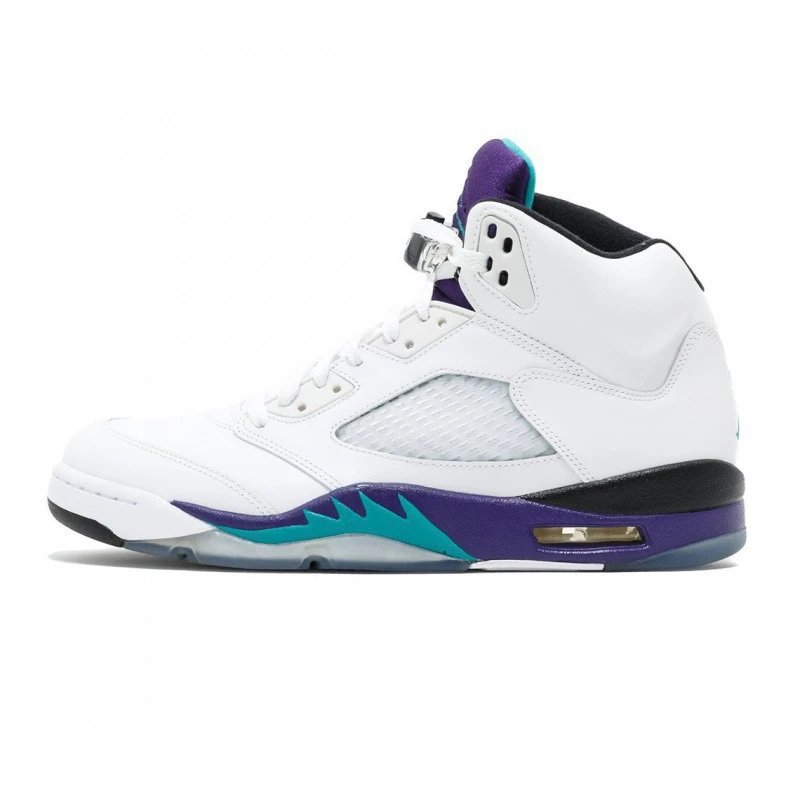 Unbranded Sneakers High-Top Mesh Panel with Shark-Tooth Midsole — Purple Grape No. 1