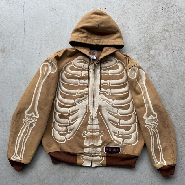 Carhartt Jackets Hooded zip-front jacket with graphic applique designs product detail image 5