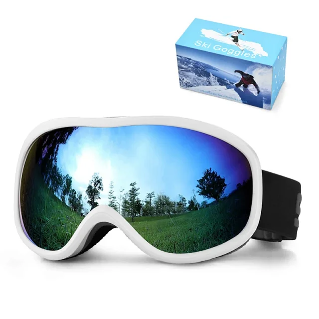 Unbranded Eyewear Ski Goggles with Mirrored Lenses product detail image 4
