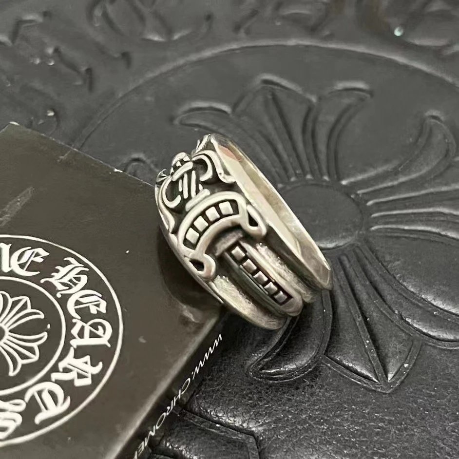 Chrome Hearts Jewelry Gothic Engraved Rings — CJ015