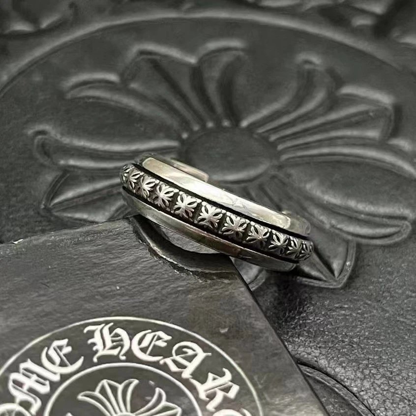 Chrome Hearts Jewelry Gothic Engraved Rings — CJ033