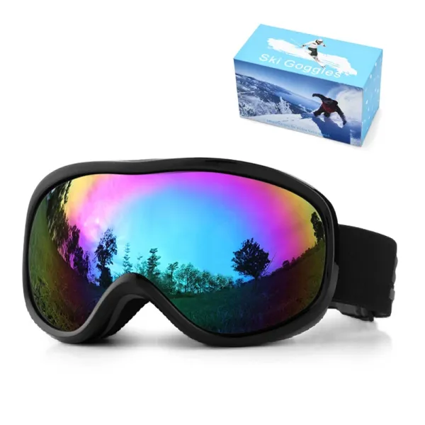 Design Ski Goggles Multicolor Mirror Lens Goggles Eyewear - 1