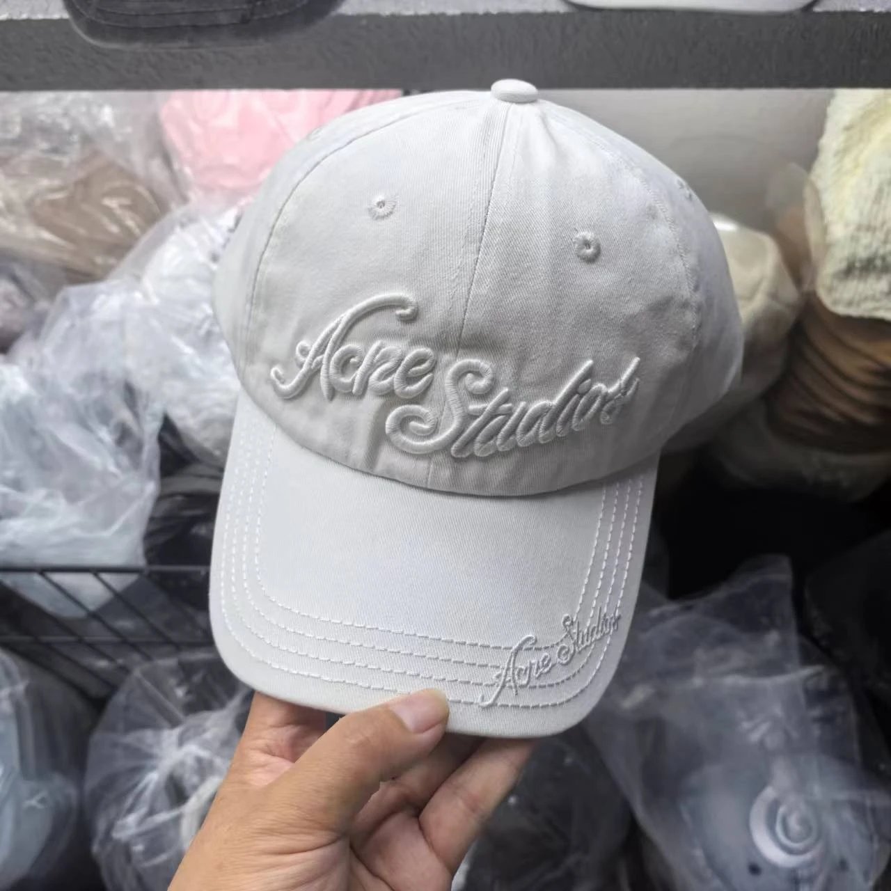 Acne Studios Hats Embroidered Logo Baseball Cap image 3