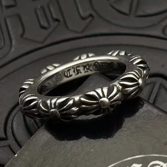 Chrome Hearts Jewelry Gothic Engraved Rings — CJ041