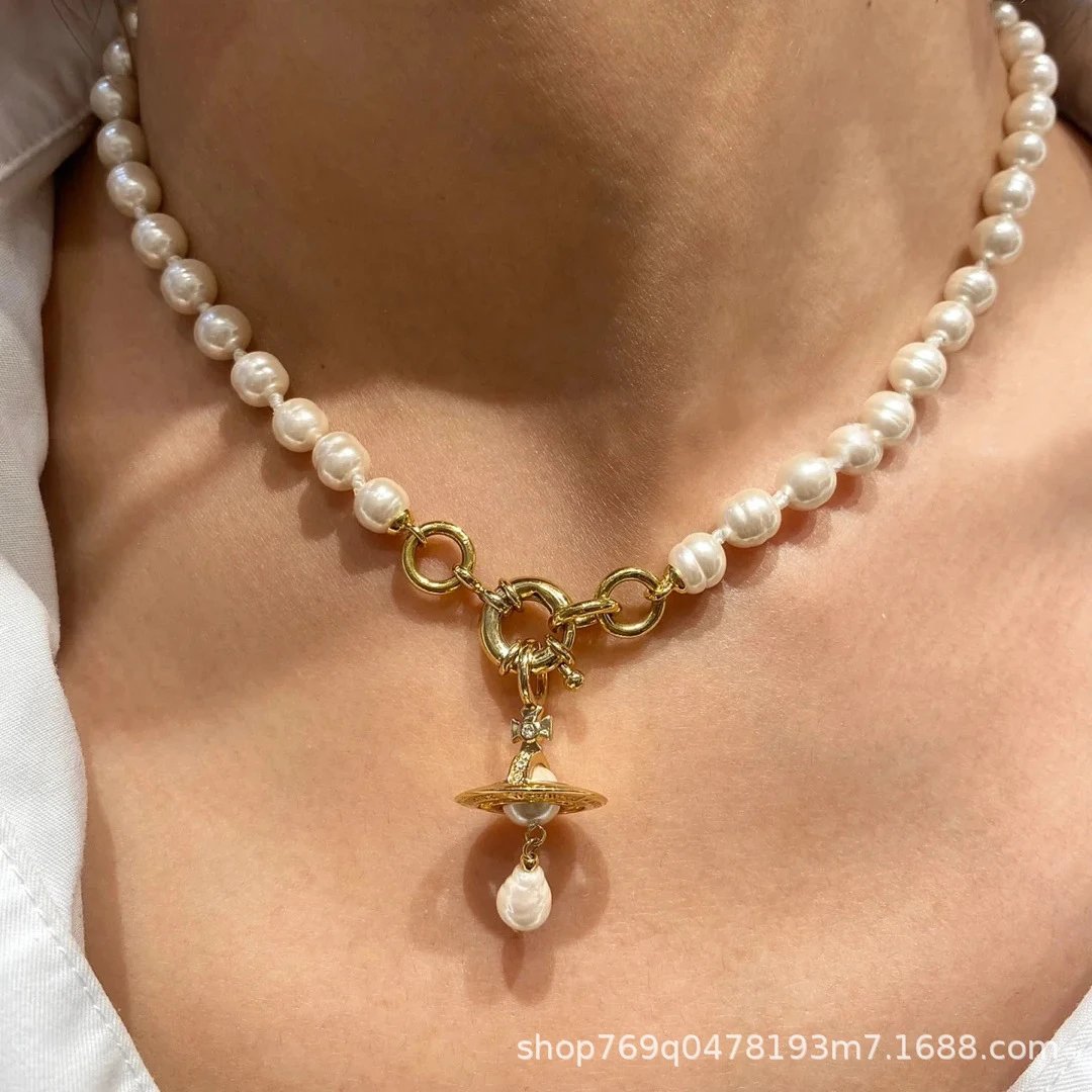 Vivienne Westwood Jewelry Pearl Orb Necklace and Bracelet image 2