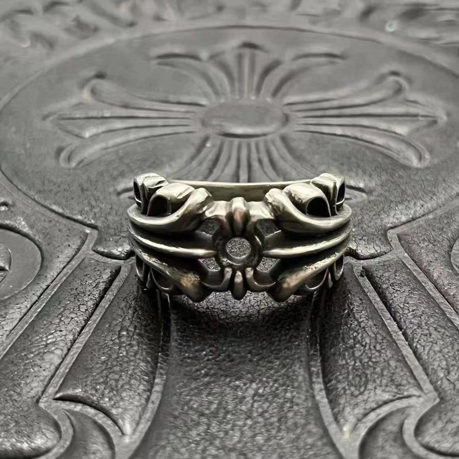 Chrome Hearts Jewelry Gothic Engraved Rings — CJ049