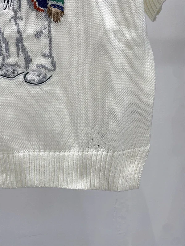 Polo Ralph Lauren Knitwear Crewneck knit sweater with bear or flag motif product detail image 17